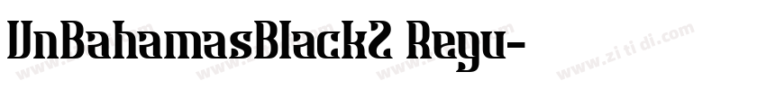 VnBahamasBlack2 Regu字体转换
